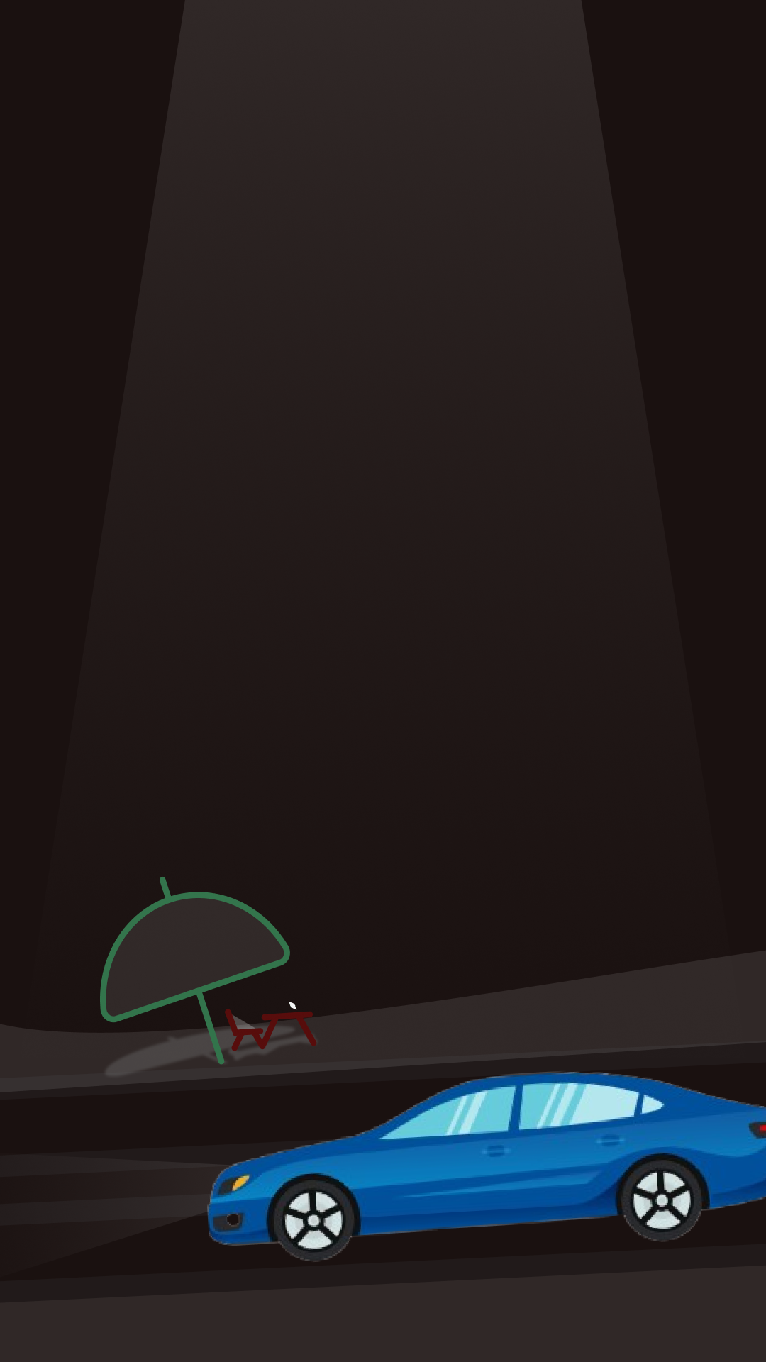 In a Ride-Hailing Car.